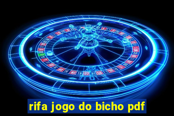rifa jogo do bicho pdf